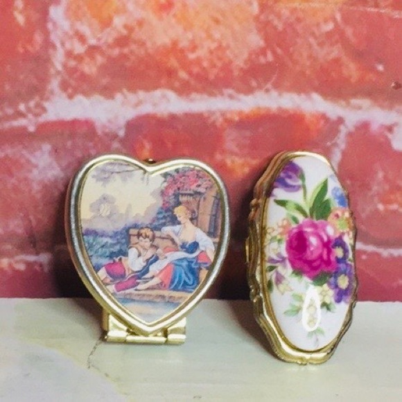 Vintage Accessories - Vintage MCM Made in Japan Porcelain Lipstick Holders
